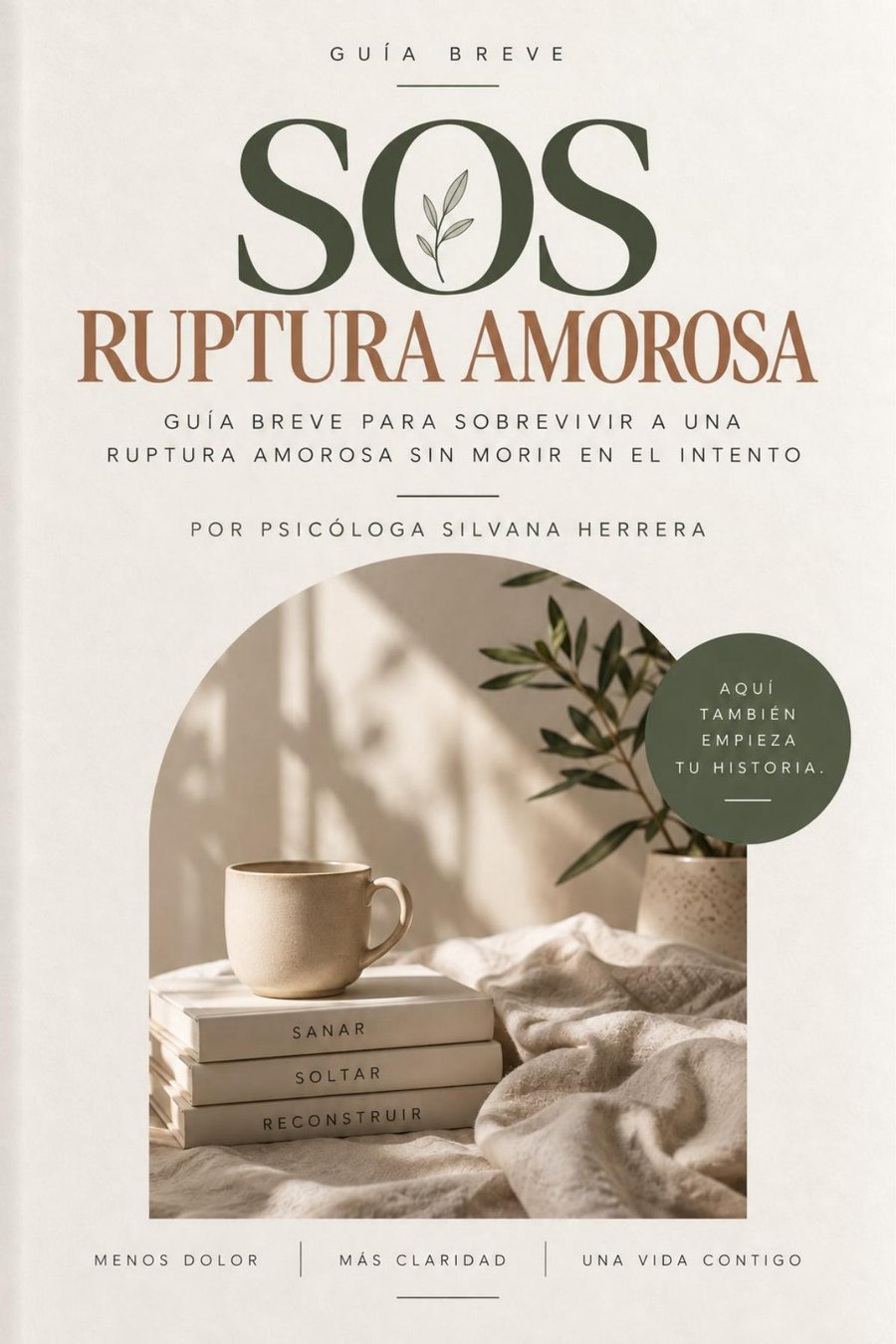 Portada de la guía SOS Ruptura Amorosa, por Psicóloga Silvana Herrera